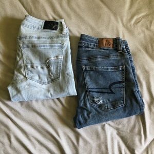 Set of 2 AEO Distressed Jeans